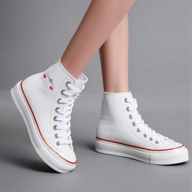 1pc Top Gun Maverick Print High-Top Sneakers - Breathable, Non-Slip, Durable Korean Version Casual Shoes with White Rubber Sole, Black & White Design, Lace-Up Closure, Round Toe, All-Season Comfort, Unisex for Men & Women, Everyday Footwear, Modern Sneakers, Fabric Upper