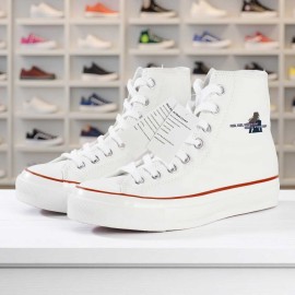 1pc Agatha All Along High-Top Sneakers - Breathable, Non-Slip, Thick Sole, Round Toe, Lace-Up Casual Shoes with Witchcraft Journey Design, Black & White, Unisex for Everyday Wear, Casual Footwear | Stylish High Tops | Durable Rubber Sole