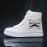 Women's Shoes Black and White Casual Skateboard Sneakers with Laces 2D Print Series, Campus Style for All Seasons