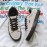 Women's Low-Top Sneakers - Beige/, Thick Platform Sole, Cushioned Rubber Insole - Everyday Casual Shoes for Women - All-Season Comfortable Walking Shoes, Round Toe, Durable Construction, Streetwear Lovers