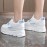 [Beige High-Top Sneakers] Beige Women's High-Top Lace-Up Casual Sneakers | Thick Platform Sole for Height Boost, Soft Synthetic Cover, Breathable Fabric Lining & Cushioned PVC Sole | Autumn Outdoor Comfort, Plus Sizes, Petite Women, Comfortable Walking, Minimalist Design, Durable Construction