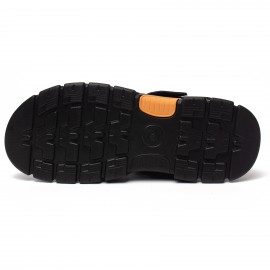 Men'S Genuine Faux Leather Sandals - Non-Slip Comfortable Beach Shoes with Adjustable Straps, Breathable Open-Toe Design for Summer Vacation & Casual Wear, Summer Footwear, Stylish Slipon, Durable Footwear
