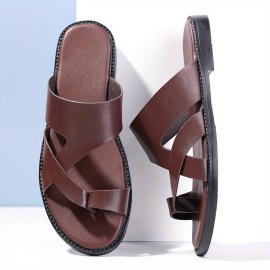 Summer New Arrival Plus Size Casual Cool Slippers 2025 Men's Comfortable Leisure Home Toe Closed Sandals Outdoor Beach Shoes, Relaxed Vacation Footwear, 11 Sizes Available,