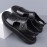 Men's Black -like with Adjustable Strap & Buckle - Non-Slip Rubber Sole, PU Cushioned Insole - Slip-On/Clip-On Beach Shoes for Summer, Casual, Pool, Boat - Lightweight Comfortable Dress (No Laces)