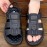 Men's Open Toe Sandals, Anti-Slip Comfortable Beach Shoes for Summer
