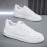Men's Classic Low-Top Casual Sneakers - Black & White, Striped Design, Durable PU Material with Non-Slip Rubber Sole, Lace-Up Closure for Casual Attire, Street Style, and Outdoor Activities, Spring Summer, Simple Board Shoes