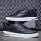 Men's Classic Low-Top Casual Sneakers - Black & White, Striped Design, Durable PU Material with Non-Slip Rubber Sole, Lace-Up Closure for Casual Attire, Street Style, and Outdoor Activities, Spring Summer, Simple Board Shoes