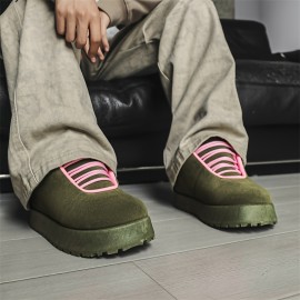 [Trendy Hip Hop Sneakers] Stylish Low-Top Men's Hip Hop Sneakers | American Style Lace-Up Shoes with EVA Sole, Fabric Lining, and Comfortable Round Toe for Casual Streetwear