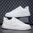 Men's Classic Low-Top Casual Sneakers - Black & White, Striped Design, Durable PU Material with Non-Slip Rubber Sole, Lace-Up Closure for Casual Attire, Street Style, and Outdoor Activities, Spring Summer, Simple Board Shoes