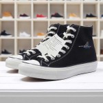 1pc Agatha All Along High-Top Sneakers - Breathable, Non-Slip, Thick Sole, Round Toe, Lace-Up Casual Shoes with Witchcraft Journey Design, Black & White, Unisex for Everyday Wear, Casual Footwear | Stylish High Tops | Durable Rubber Sole