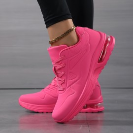 Women'S Lightweight Air Cushion Running Shoes - Breathable PU Upper, MD Sole & Fabric Lining, Low-Top Lace-Up Design for Gym, Hiking, Travel - All-Season Comfort & Support, Gym Shoes, Hiking Footwear, Sleek Sporty Look, Cushioned Comfort, Casual Sportswear, Durable Construction, Fitness Enthusiasts