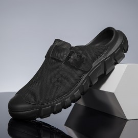 Men's Outdoor Slip-On Sandals - Breathable Casual Shoes with Adjustable Straps & MD Sole for Hiking, Summer Walking, Daily Wear - Lightweight Comfortable Design, Sandals for Wide Feet, Sporty Shoe, Microfiber Construction